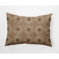 Simply Daisy, 14" x 20" Sun Tile Taupe Decorative Abstract Outdoor Throw Pillow