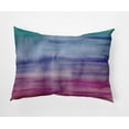 thumbnail image 1 of Simply Daisy, 14" x 20" Sunset Beauty Multi Color Stripe Print Outdoor Decorative Throw Pillow, 1 of 3