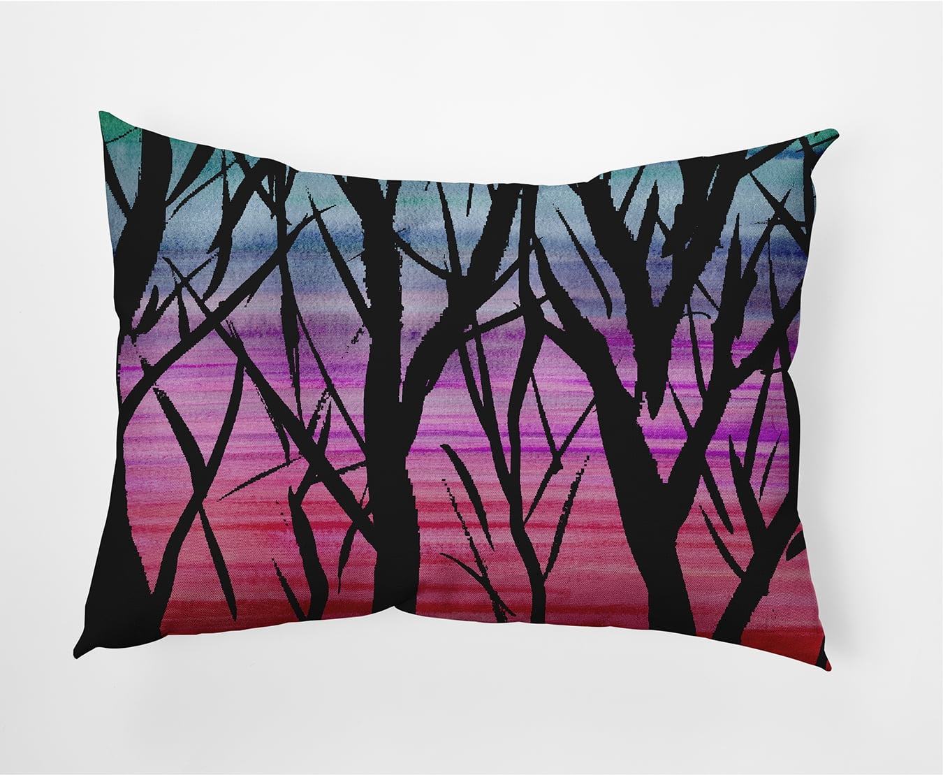 Simply Daisy, 14" x 20" Sunset Branches Multi Floral Print Outdoor Decorative Throw Pillow