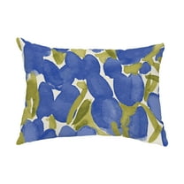 Simply Daisy, 14" x 20" Sunset Tulip Blue Floral Decorative Outdoor Pillow