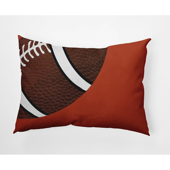 Simply Daisy, 14" x 20" TD Orange Abstract Decorative Outdoor Pillow