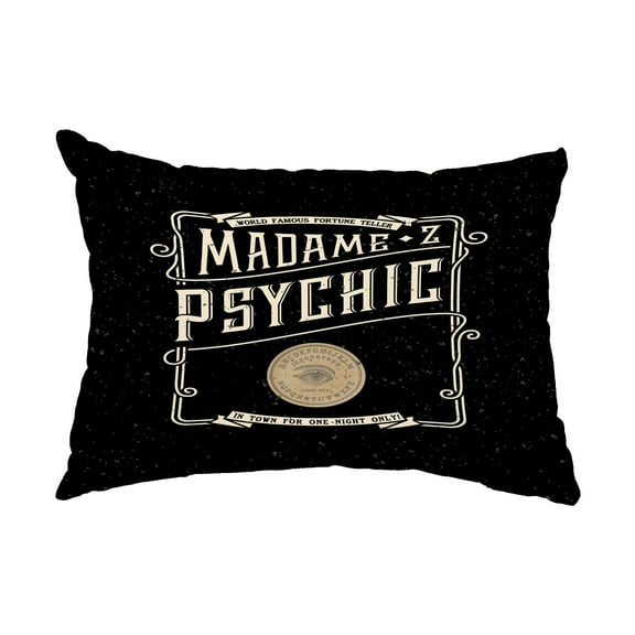 Simply Daisy, 14" x 20" The Psychic Eye Cream Halloween Print Decorative Outdoor Throw Pillow