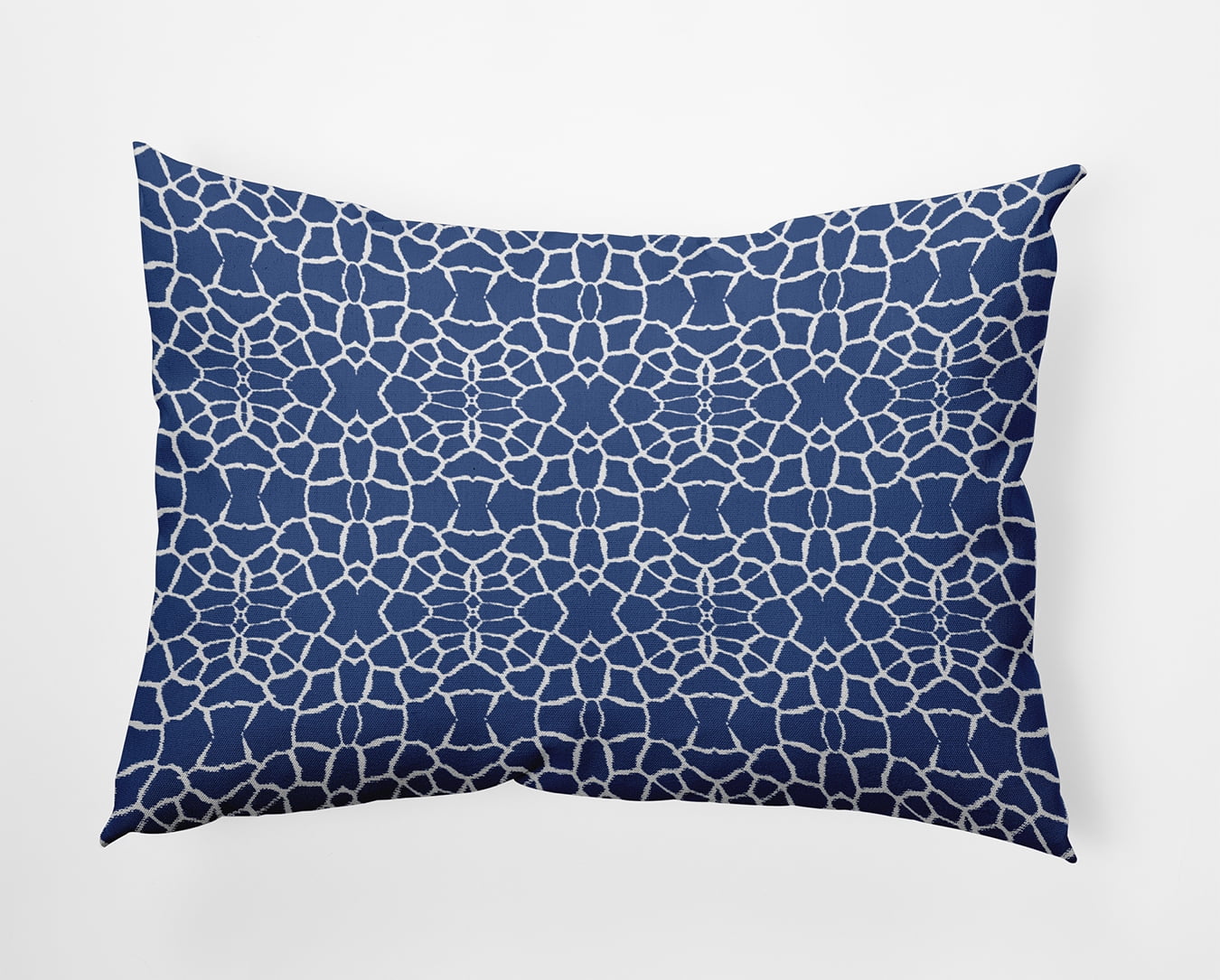 Simply Daisy 14" x 20" Tiny Giraffe Pattern Decorative Throw Pillow, Nautical Navy (1 count)