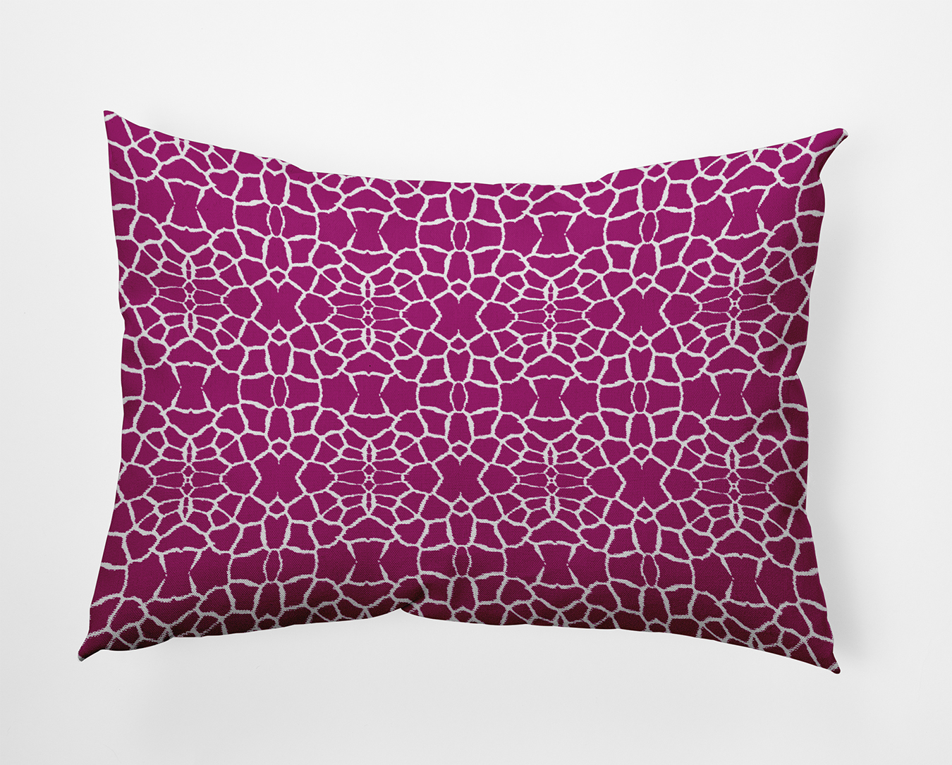Simply Daisy 14" x 20" Tiny Giraffe Pattern Indoor/Outdoor Throw Pillow, Bright Pink (1 count)