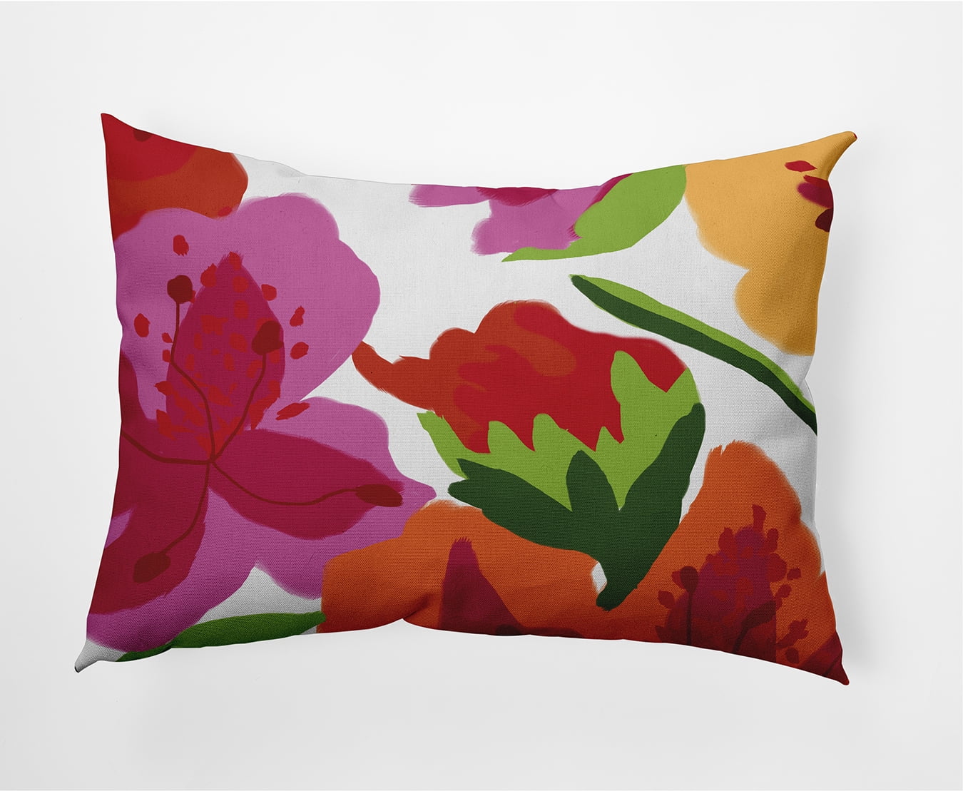Pink floral outdoor clearance pillows
