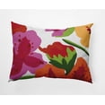 thumbnail image 1 of Simply Daisy, 14" x 20" Tropical Floral Birght Pink Floral Decorative Outdoor Pillow, 1 of 3
