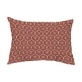 thumbnail image 1 of Simply Daisy, 14" x 20" Tufted Maroon Abstract Decorative Outdoor Pillow, 1 of 1