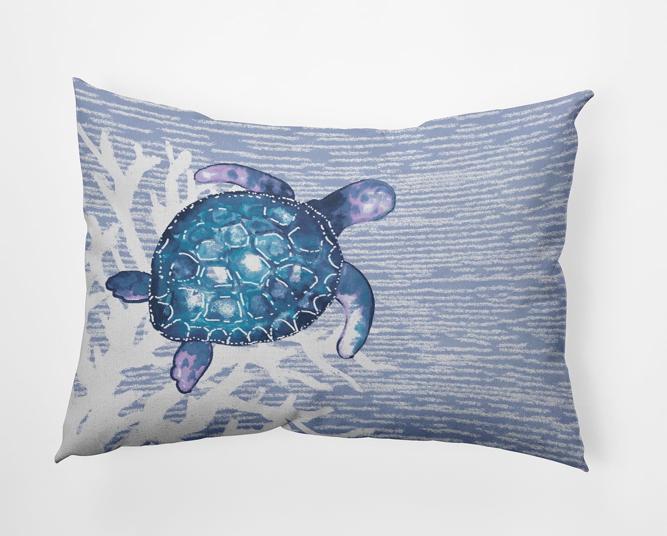 Simply Daisy 14" x 20" Turtle Friend Decorative Throw Pillow, Peri (1 count)