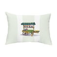 thumbnail image 1 of Simply Daisy, 14" x 20" Veggie Cart Green Abstract Decorative Outdoor Pillow, 1 of 1