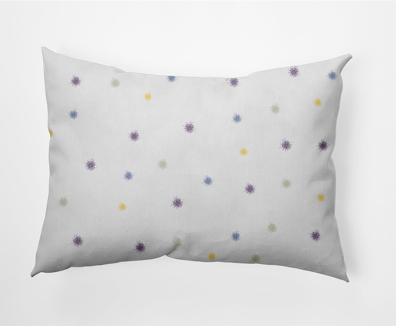 Simply Daisy, 14" x 20" Veggie Dots Purple Decorative Outdoor Pillow, Purple (1 count)