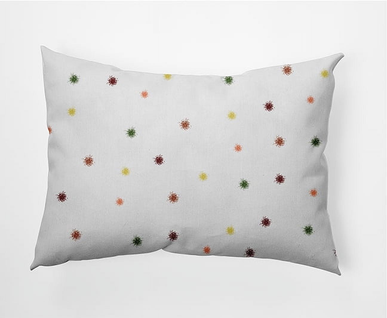 Simply Daisy, 14" x 20" Veggie Dots Rust Abstract Decorative Outdoor Pillow