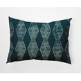 thumbnail image 1 of Simply Daisy 14" x 20" Victorian Blue Polyester Decorative Lumbar Pillow, 1 of 3