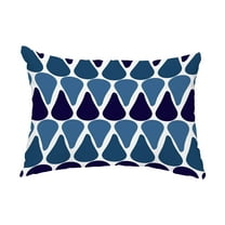 Simply Daisy, 14" x 20" Watermelon Seeds Navy Blue Abstract Decorative Outdoor Pillow