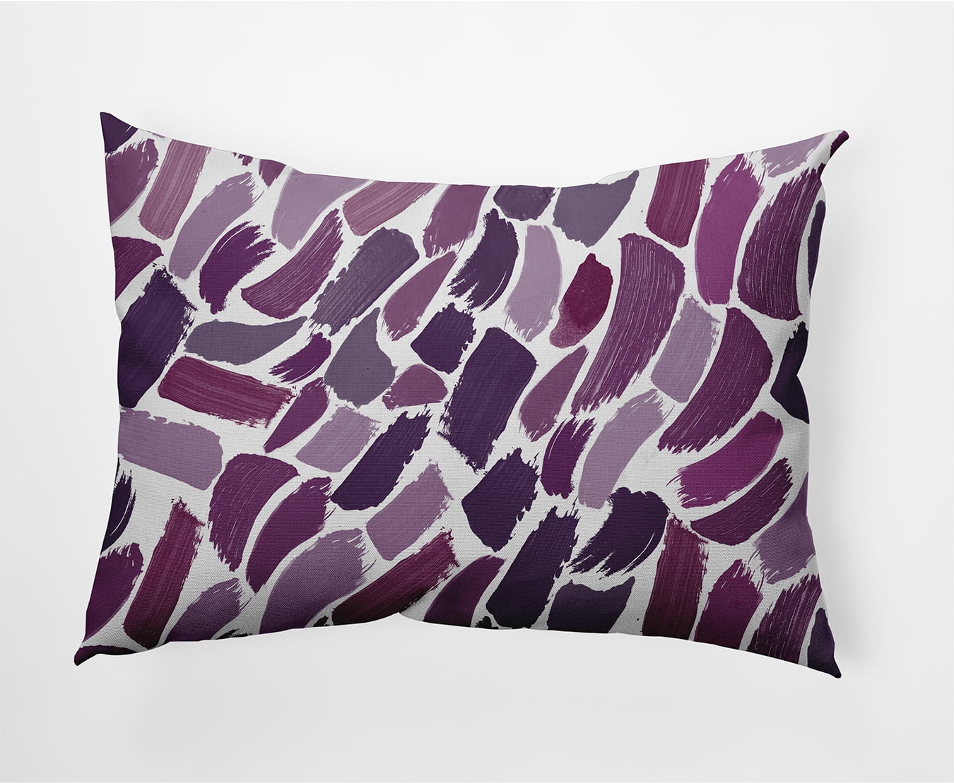 Simply Daisy, 14" x 20" Wenstry Purple Abstract Decorative Outdoor Pillow