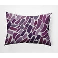thumbnail image 1 of Simply Daisy, 14" x 20" Wenstry Purple Abstract Decorative Outdoor Pillow, 1 of 3