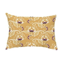 Simply Daisy, 14" x 20" West Indies Gold Floral Decorative Outdoor Pillow