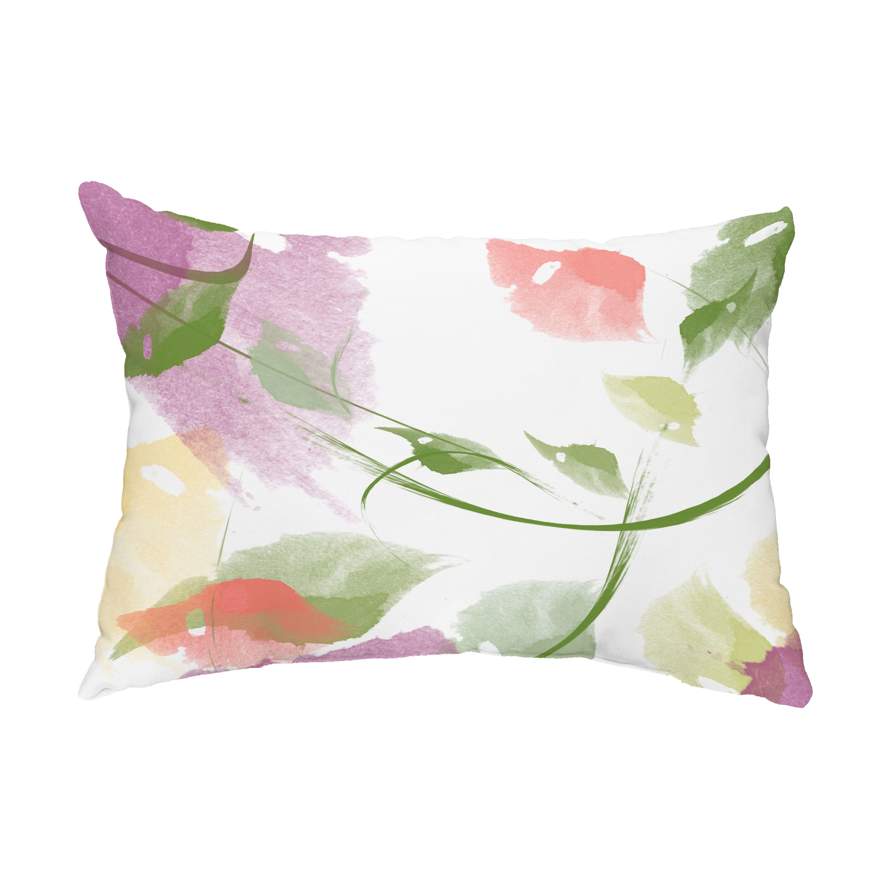 Simply Daisy, 14" x 20" Windy Coral Floral Decorative Outdoor Pillow