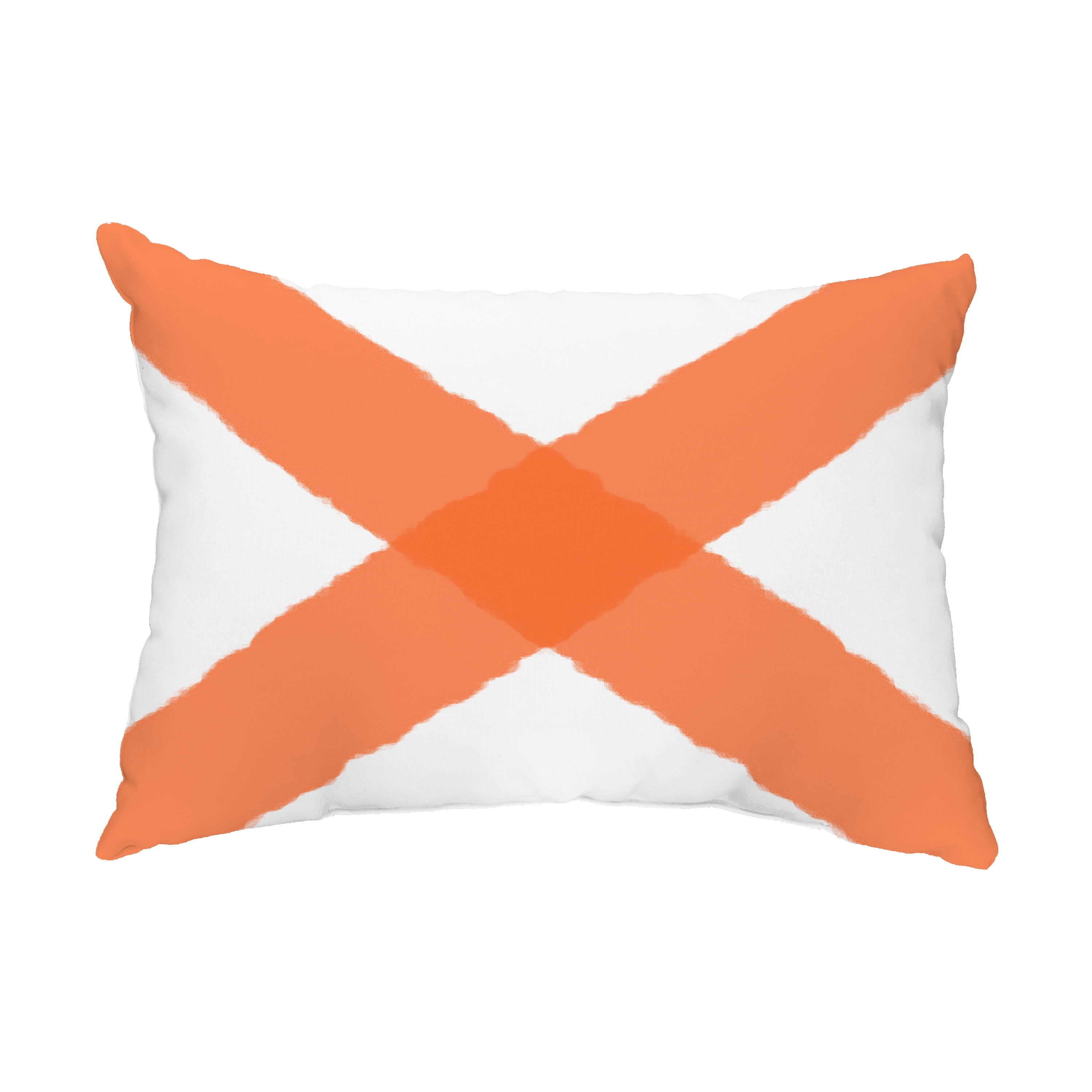 Simply Daisy, 14" x 20" X Marks the Spot Orange Nautical Decorative Outdoor Pillow
