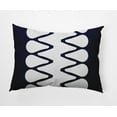 thumbnail image 1 of Simply Daisy, 14" x 20" Zipped Blue Abstract Decorative Outdoor Pillow, 1 of 3