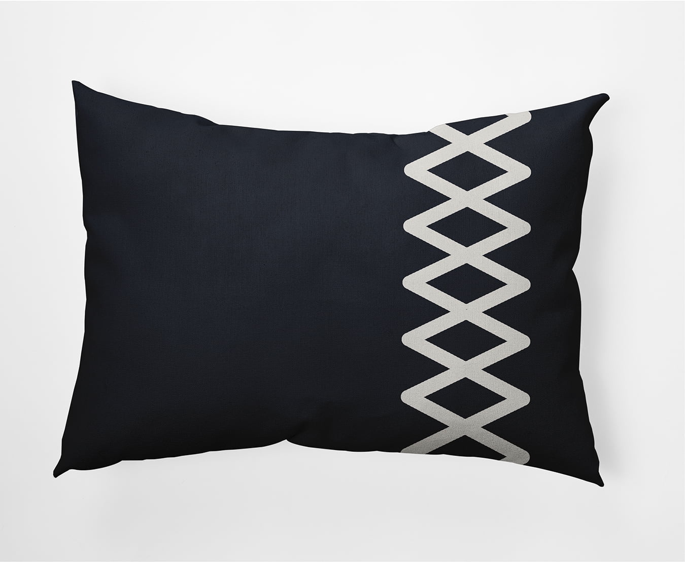 Simply Daisy 14" x 20" Zipper Stripe Nautical Decorative Indoor Pillow