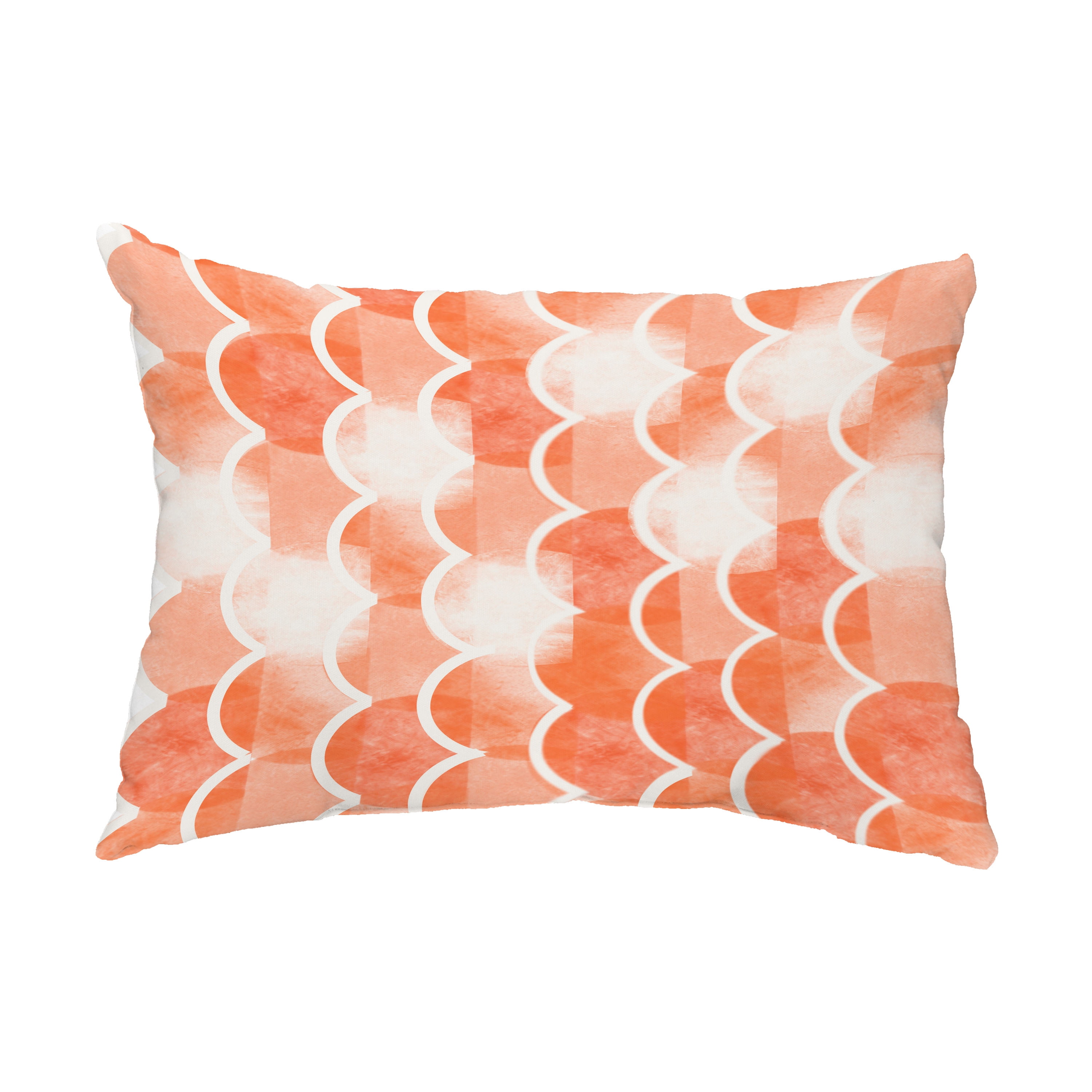 Simply Daisy, 14" x 20" Zircoland Orange Abstract Decorative Outdoor Pillow