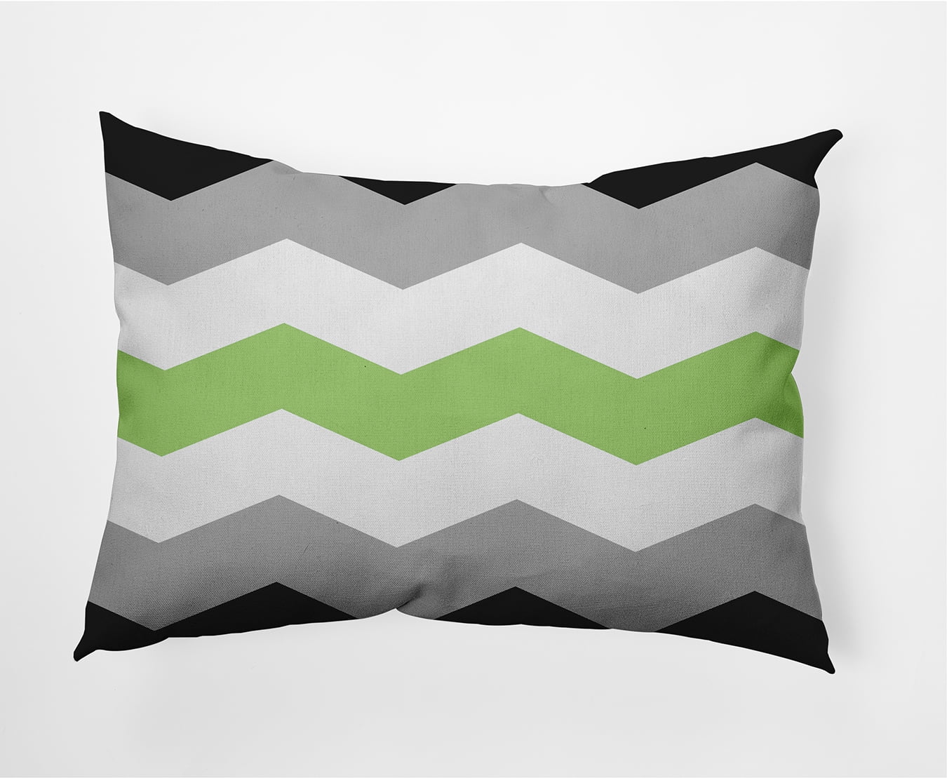Simply Daisy 14 x 20 inch Lumbar Agender Chevron Outdoor Throw Pillow