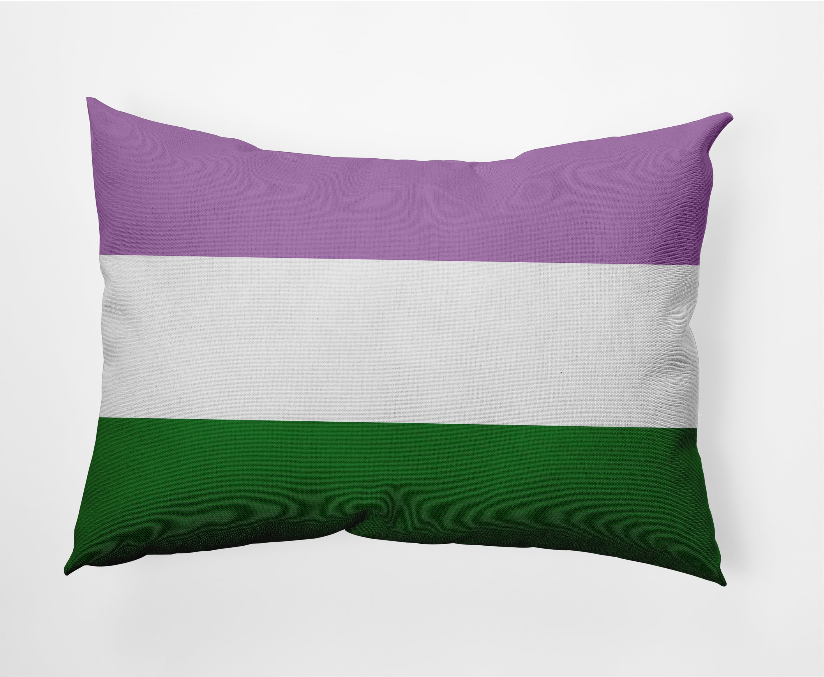 Simply Daisy 14 x 20 inch Lumbar Genderqueer Flag Decorative Throw Pillow