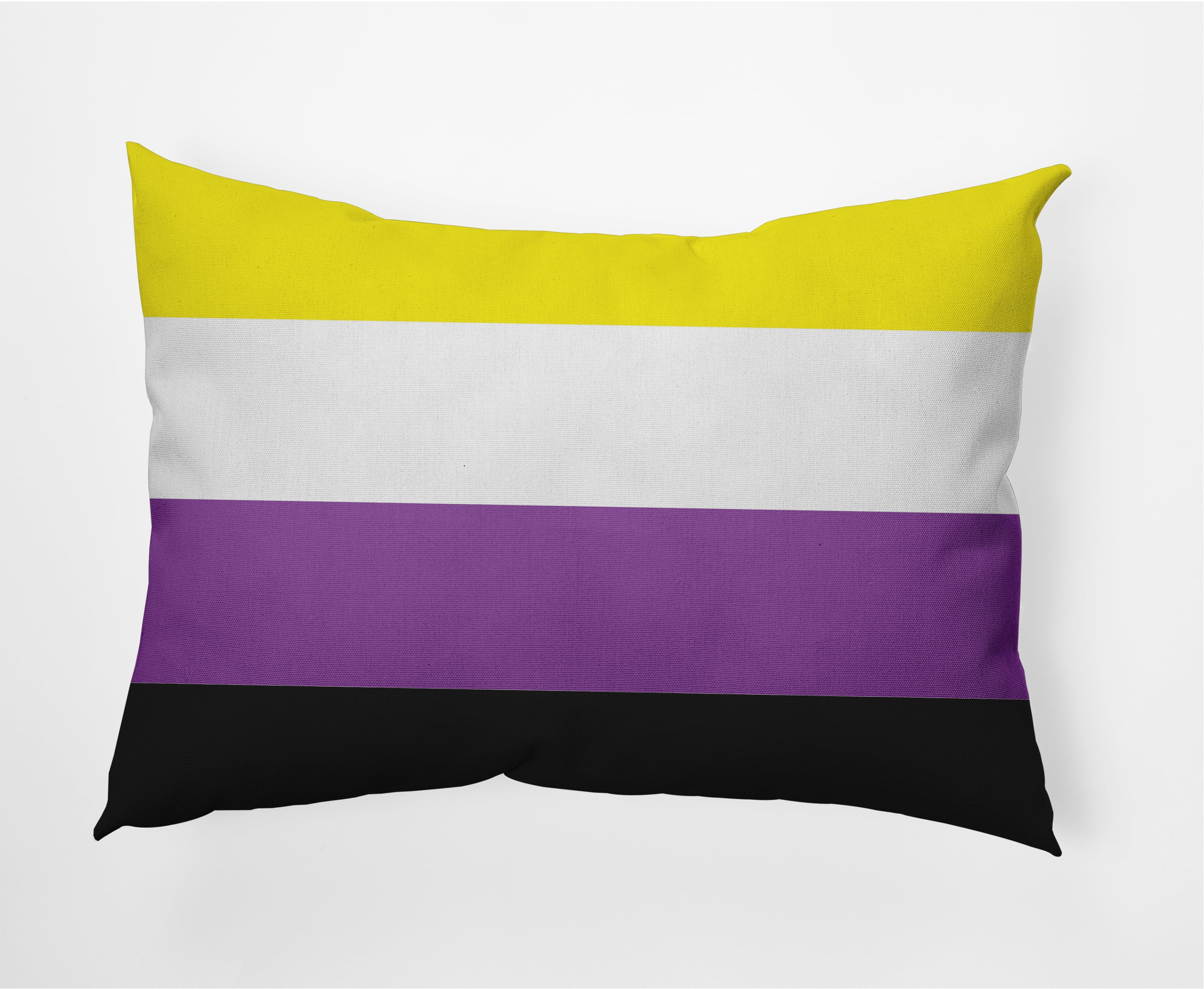 Simply Daisy 14 x 20 inch Lumbar Non-Binary Flag Decorative Throw Pillow