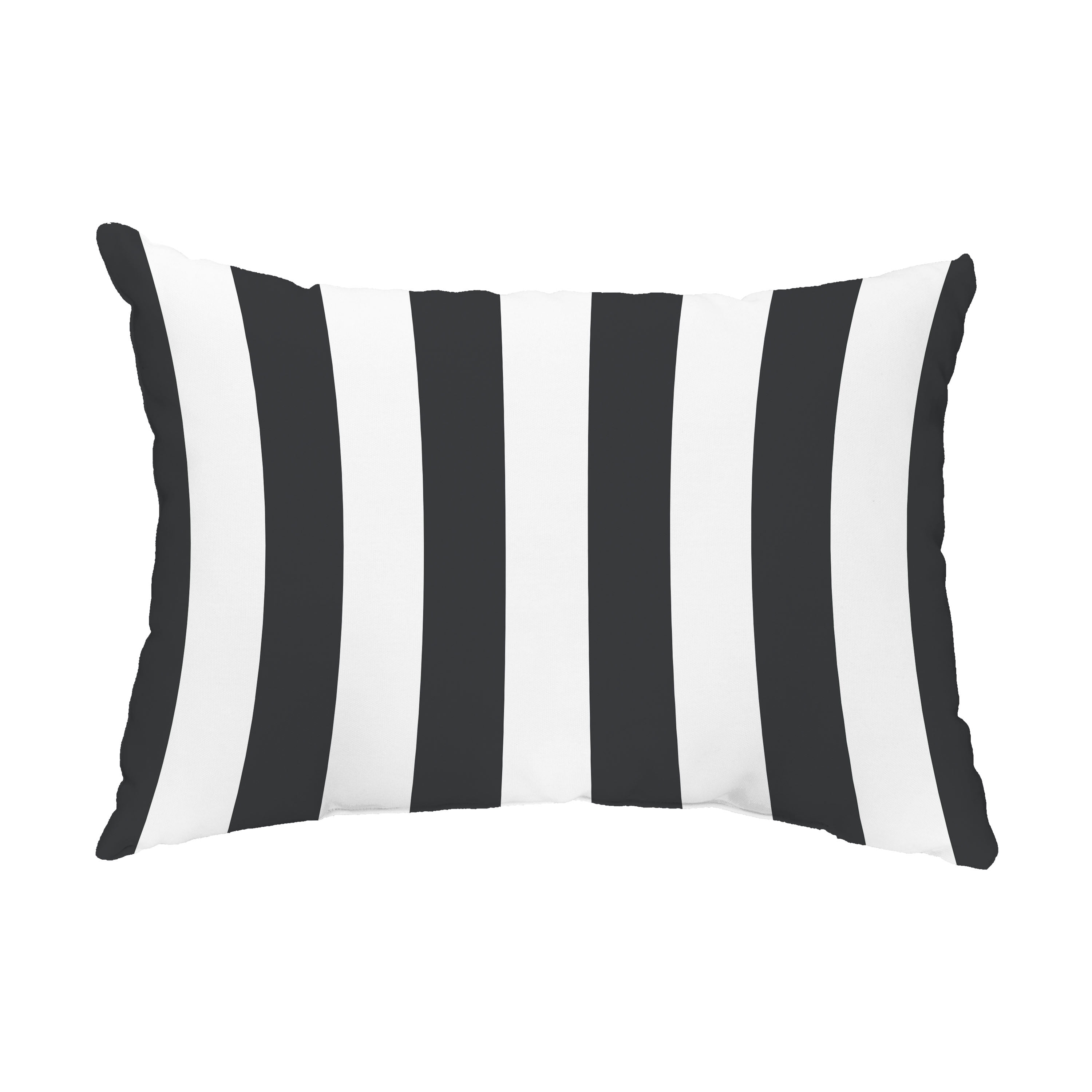 Simply Daisy, 14" x 20" pillowby Stripe Black Decorative Stripe Outdoor Pillow