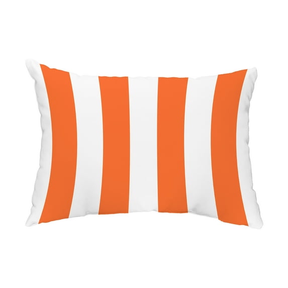 Simply Daisy, 14" x 20" pillowby Stripe Orange Decorative Stripe Outdoor Pillow