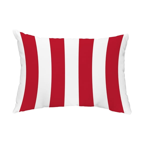 Simply Daisy, 14" x 20" pillowby Stripe Red Decorative Stripe Outdoor Pillow