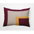 thumbnail image 1 of Simply Daisy 14x20-inch Rectangle Bold Blocks Polyester Indoor Pillow, Maroon Red Qty 1, 1 of 3