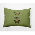 thumbnail image 1 of Simply Daisy 14x20-inch Rectangle Butterflies Polyester Indoor Pillow, Apple Green Qty 1, 1 of 3
