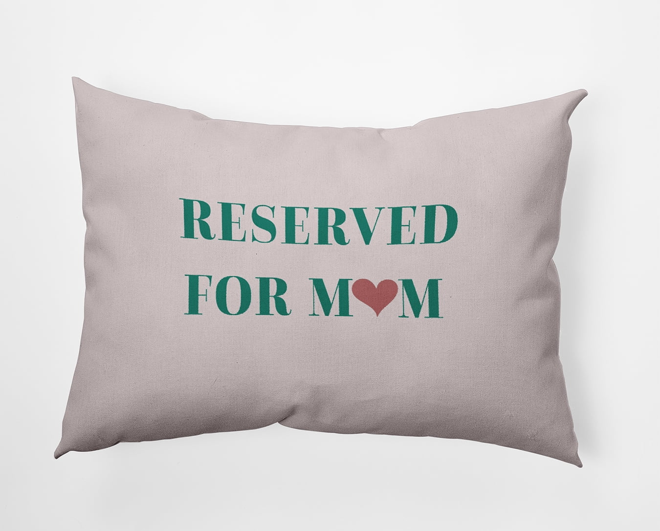 Simply Daisy 14x20-inch Rectangle Reserved for Mom Poly Throw Pillow, Kelly Green Qty 1