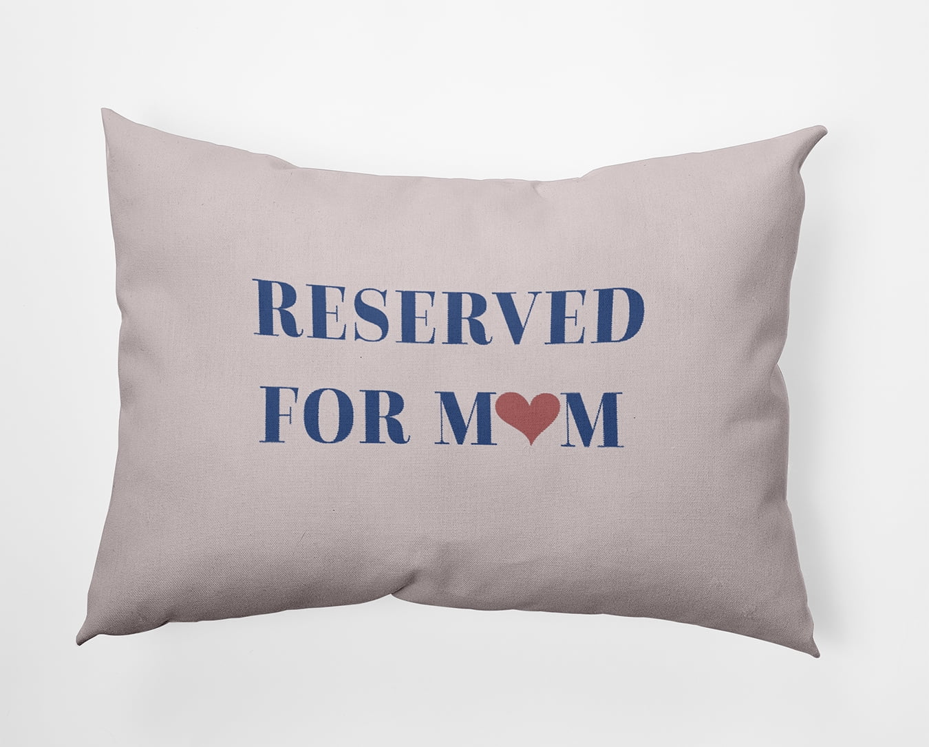 Simply Daisy 14x20-inch Rectangle Reserved for Mom Poly Throw Pillow, Nautical Navy Qty 1
