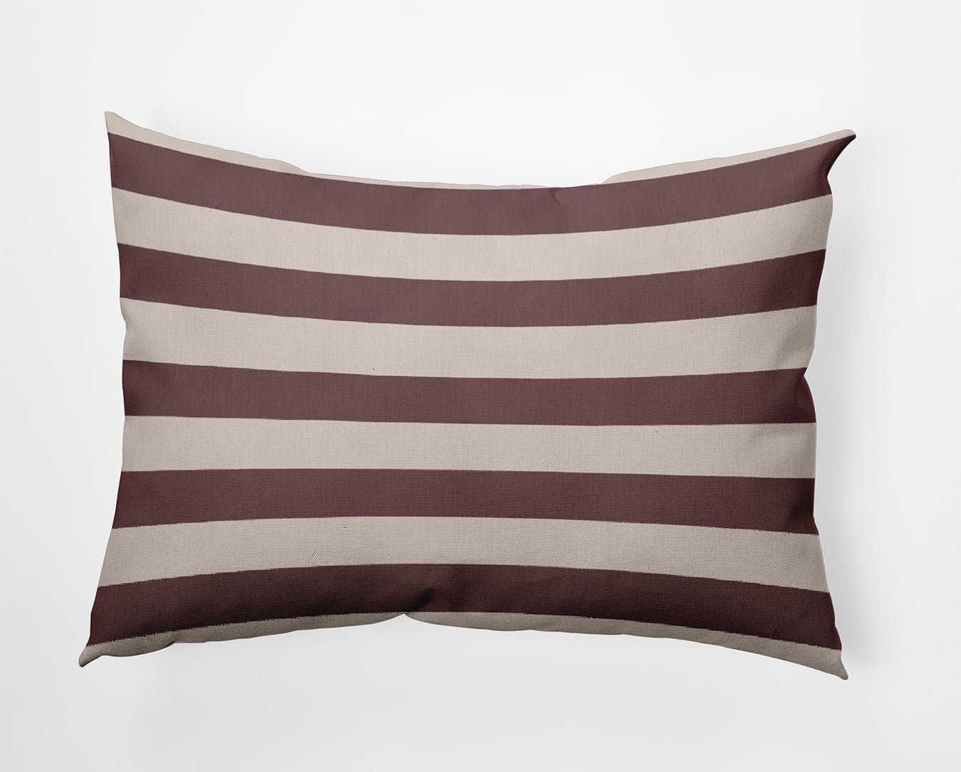 Simply Daisy 14x20-inch Rectangle Stripes Polyester Indoor Pillow, Red Qty 1