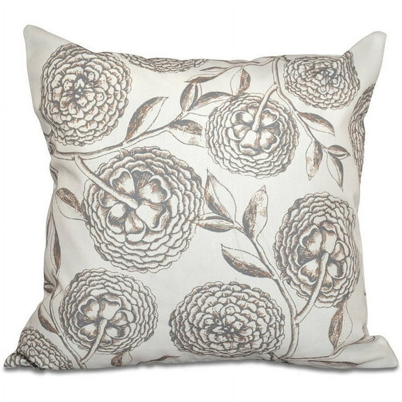 Simply Daisy 16" X 16" Antique Flowers Floral Outdoor Pillow