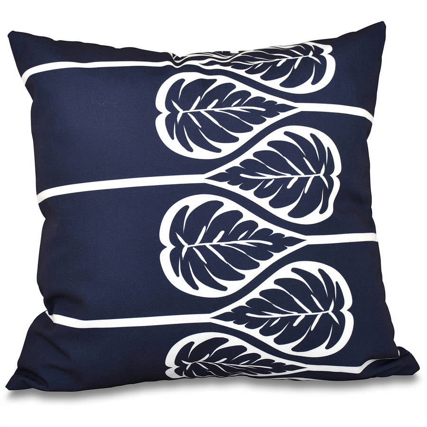 Simply Daisy 16" X 16" Fern 2 Floral Outdoor Pillow