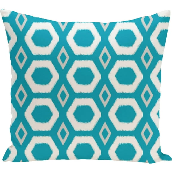 Simply Daisy 16" X 16" More Hugs And Kisses Geometric Print Outdoor Pillow