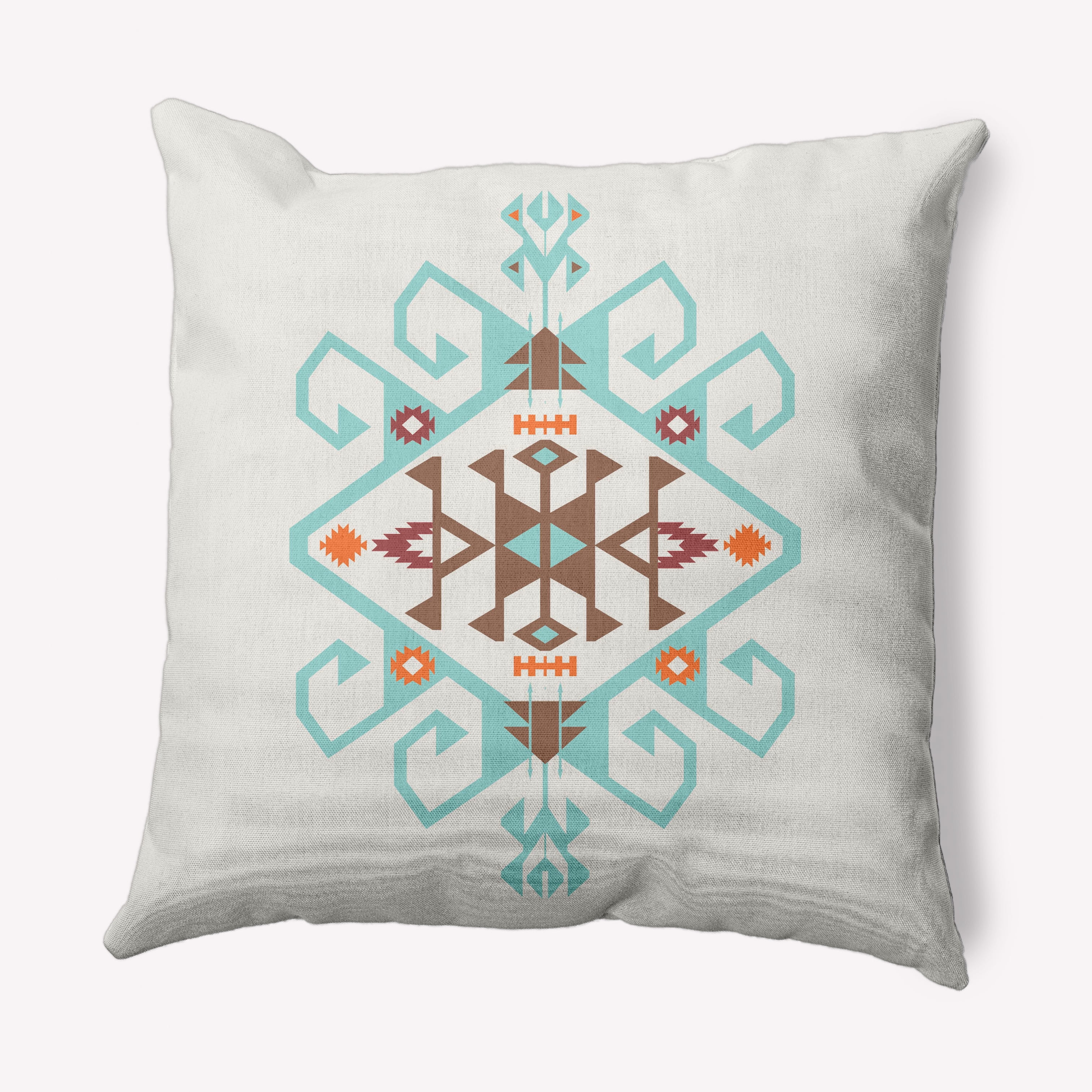 Simply Daisy 16 in x 16 in Contemporary Blue Polyester Throw Pillow