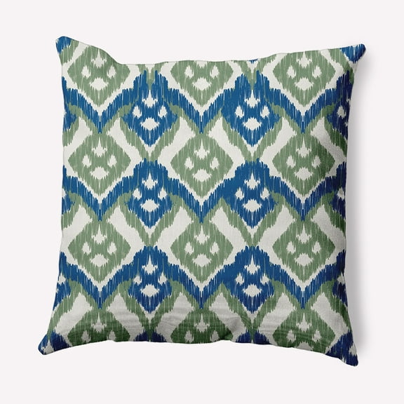Simply Daisy 16 in x 16 in Contemporary Blue Polyester Throw Pillow