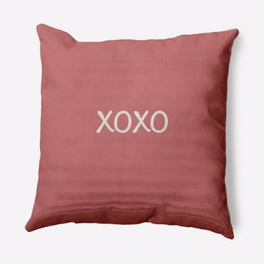 Simply Daisy 16 in x 16 in Graphic Prints Valentine's Day Polyester Throw Pillow