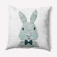 thumbnail image 1 of Simply Daisy 16 in x 16 in Green Animal Print Easter Polyester Throw Pillow, 1 of 4