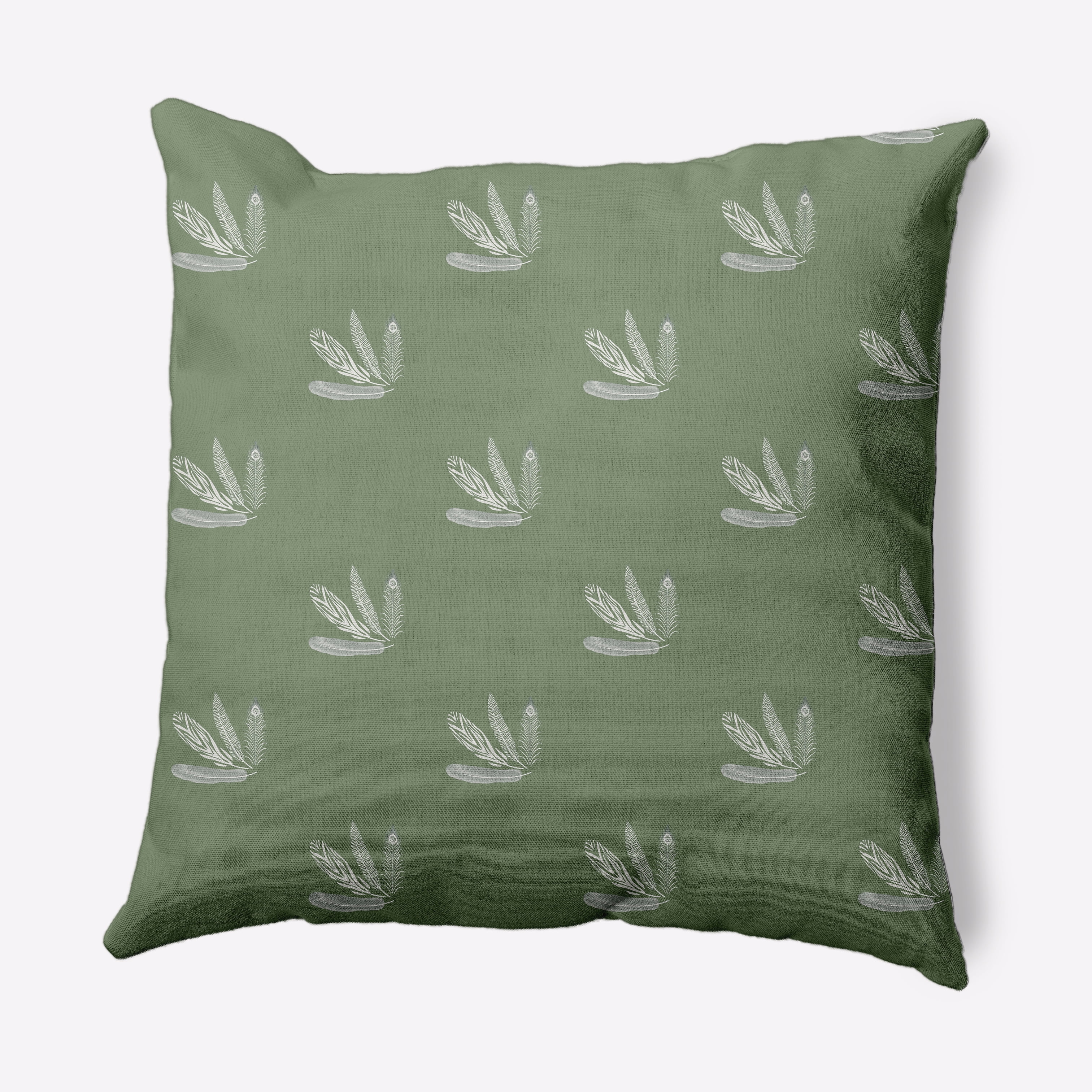 16" x 16" Simply Daisy Feather Pattern Decorative Throw Pillow
