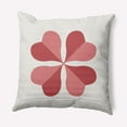 thumbnail image 1 of Simply Daisy 16 in x 16 in Modern and Contemporary Red Floral Polyester Throw Pillow, 1 of 4
