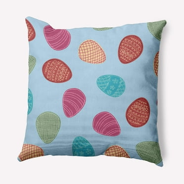 Simply Daisy 16 in x 16 in Multi-color Graphic Prints Easter Polyester Throw Pillow