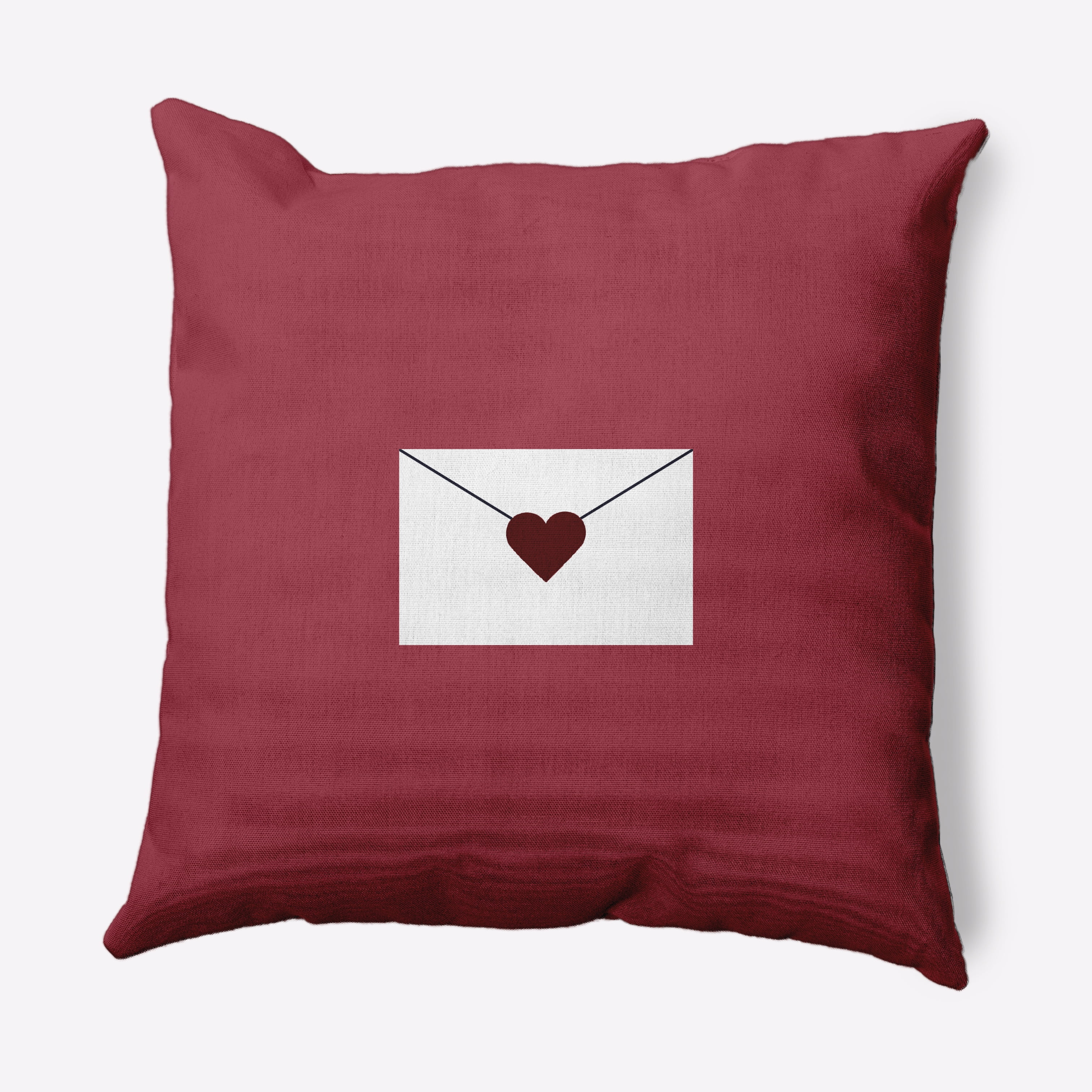 Simply Daisy 16 inch Love Letter Valentines Indoor/Outdoor Throw Pillow
