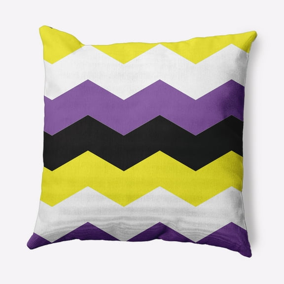 Simply Daisy 16 inch Non-Binary Chevron Decorative Throw Pillow