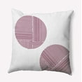 thumbnail image 1 of Simply Daisy 16-inch Square Circles Polyester Indoor Pillow, Maroon Red Qty 1, 1 of 4