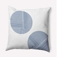 thumbnail image 1 of Simply Daisy 16-inch Square Circles Polyester Indoor Pillow, Nautical Navy Qty 1, 1 of 4